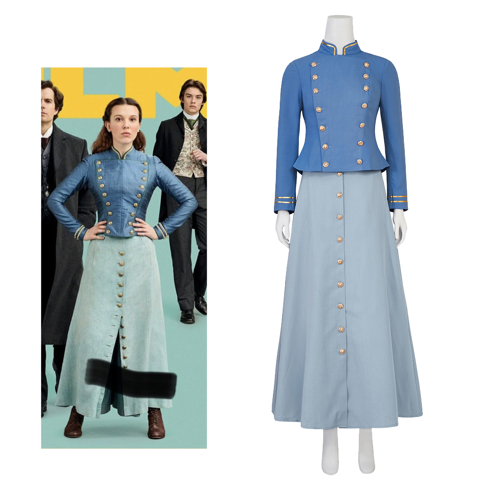 Vintage Women'S Formal Wear - 영화 코스프레 에노라 홈즈 2 코스프레