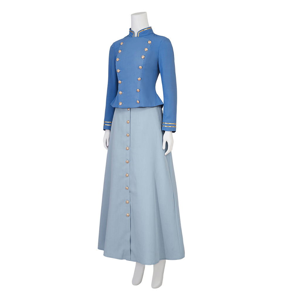 영화 코스프레 에노라 홈즈 2 코스프레 의상 블루 드레 - Vintage Women'S Formal Wear 리뷰 및 가격