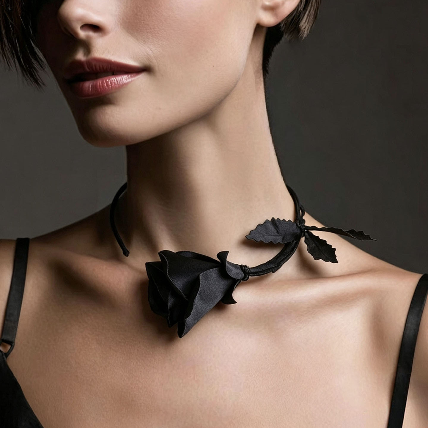 패션 주얼리 수제 화이트 블랙 로즈 꽃 목걸이 여성 여 - Women'S Formal Wear Accessories 리뷰 및 가격