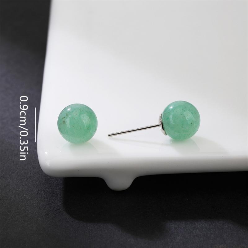 31BF 천연 크리스탈 라운드 구슬 귀걸이 민감한 피부 - Women'S Formal Wear Accessories 리뷰 및 가격
