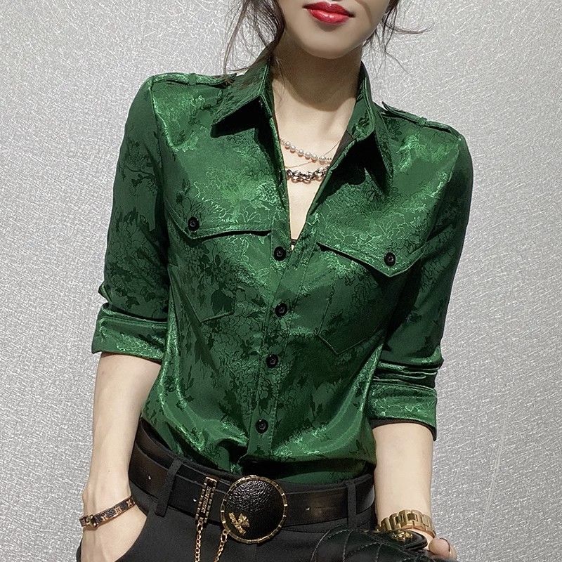 여성용 긴팔 셔츠 블라우스, 사무실 의상 착용, 정장  - Women'S Green Formal Wear 리뷰 및 가격