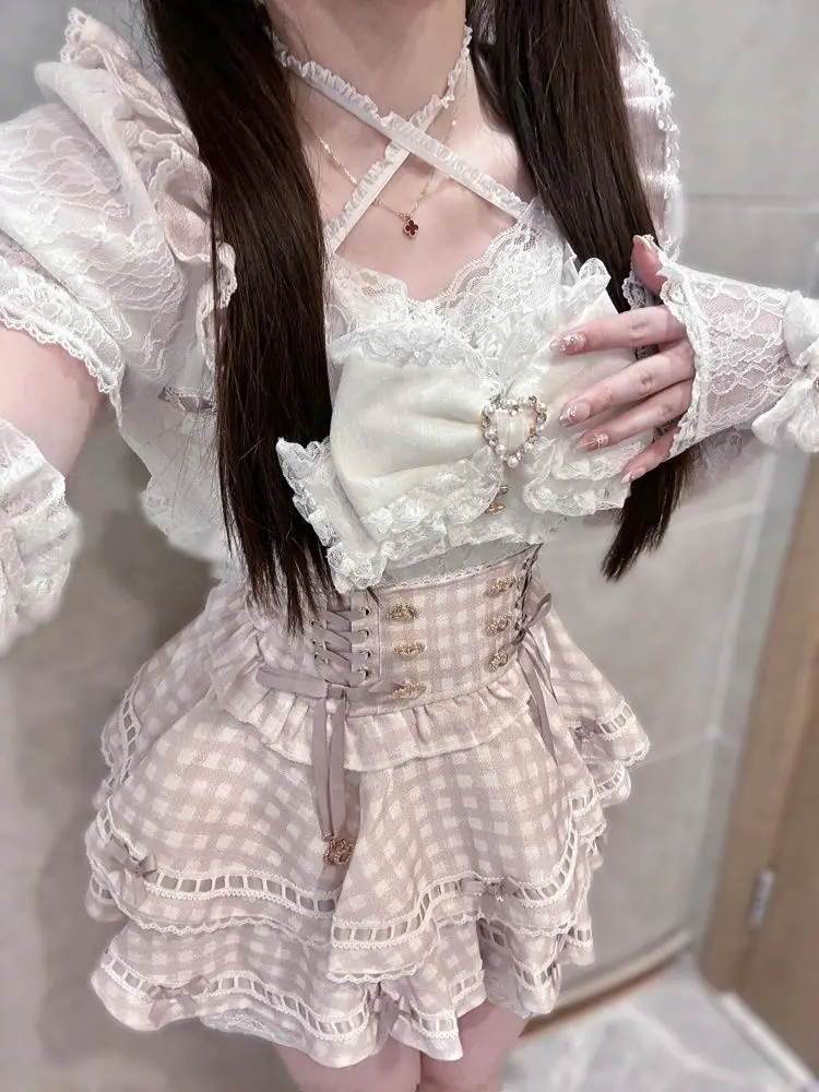 여름 일본 고딕 Y2k 로리타 보우 드레스 세트 여성  - Vintage Women'S Formal Wear 리뷰 및 가격