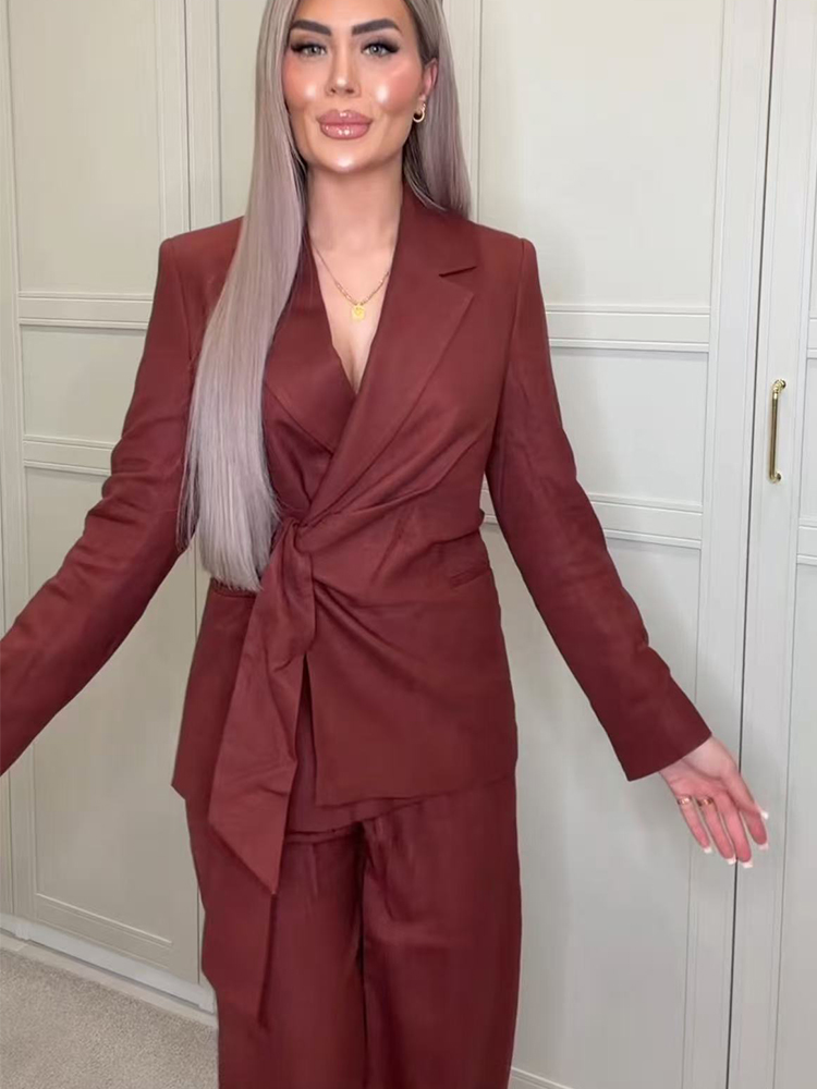 패션 오피스룩 여성 블레이저 팬츠 수트 우아한 포멀 슬 - Women Formal Wear Trousers 리뷰 및 가격
