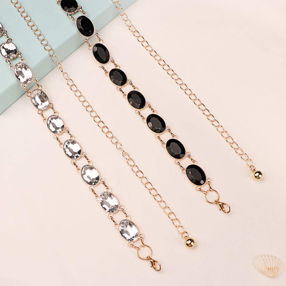 세련된 라인스톤 허리 체인 여성용 골드 메탈 벨트 드레 - Women'S Formal Wear Accessories 리뷰 및 가격