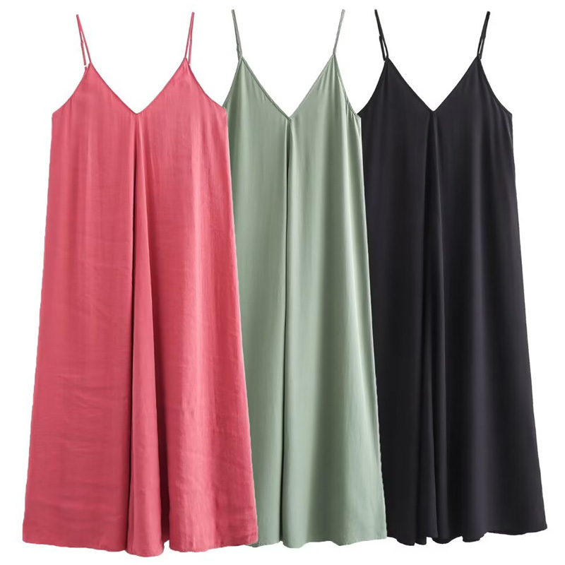 HXAO 2025 여성 드레스 슬립 롱 드레스 우아한  - Women'S Green Formal Wear 리뷰 및 가격