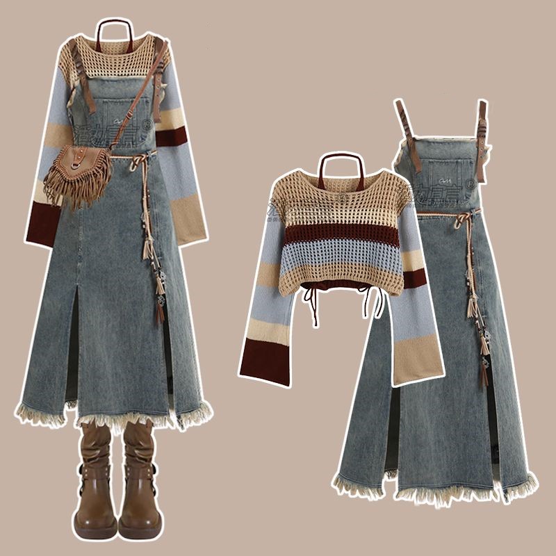 2026 봄 신상 빈티지 데님 스커트 매칭 세트 여성용 - Vintage Women'S Formal Wear 리뷰 및 가격