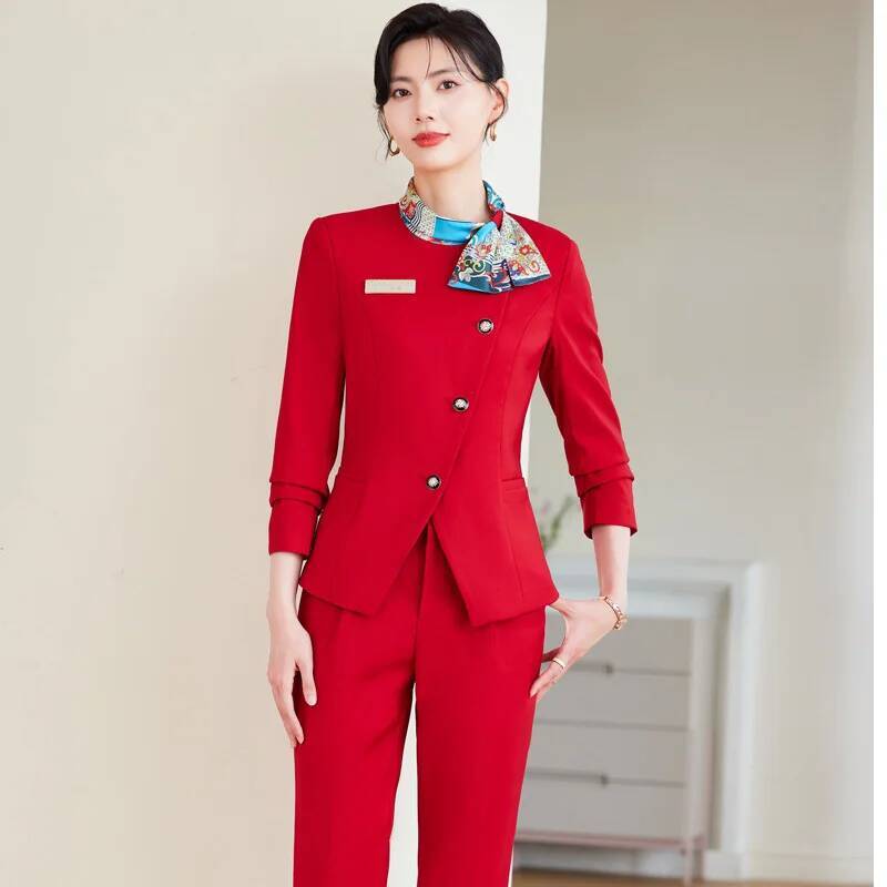 플러스 사이즈 여성용 정장 바지 정장 세트, 비즈니스  - Women Formal Wear For Plus Size 리뷰 및 가격