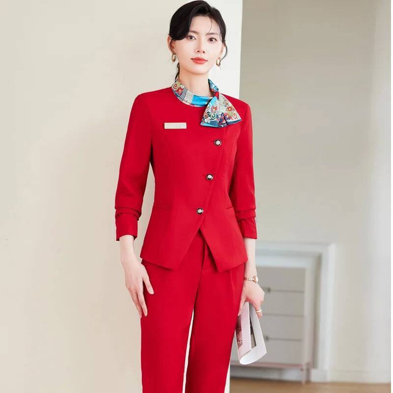 플러스 사이즈 여성용 정장 바지 정장 세트, 비즈니스  - Women Formal Wear For Plus Size 리뷰 및 가격