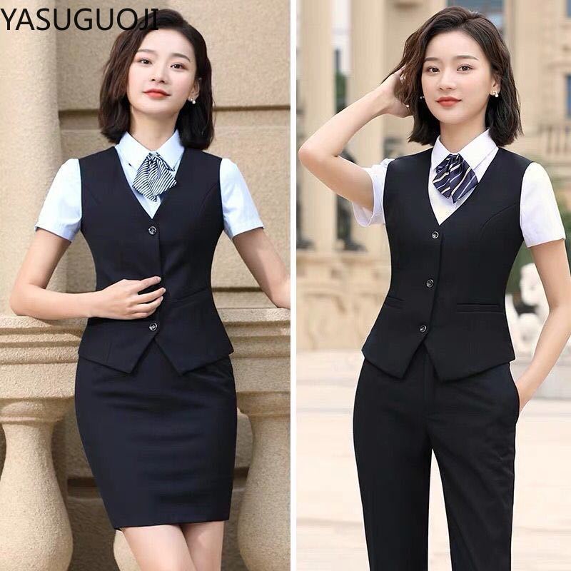 YASUGUOJI 우아한 패션 여성 조끼 작업복, 슬림 - Women Formal Wear For Plus Size 리뷰 및 가격
