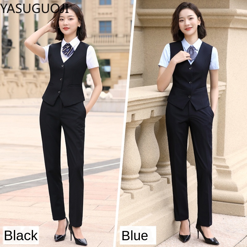 YASUGUOJI 우아한 패션 여성 조끼 작업복, 슬림 - Women Formal Wear For Plus Size 리뷰 및 가격