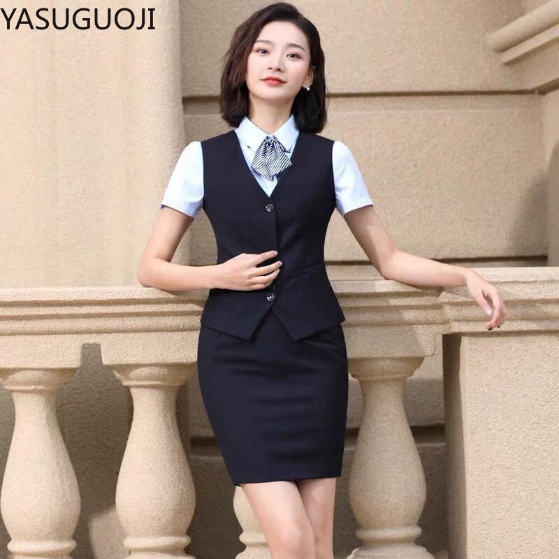 YASUGUOJI 우아한 패션 여성 조끼 작업복, 슬림 - Women Formal Wear For Plus Size 리뷰 및 가격