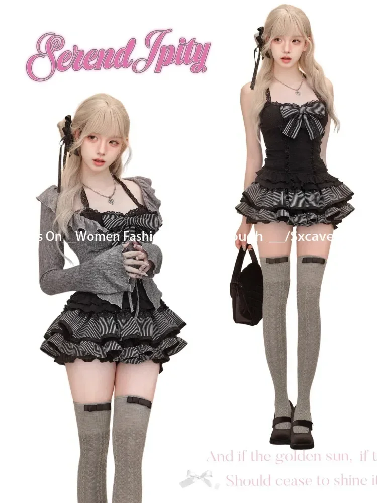 여성용 스위트 로리타 빈티지 수트, 러플 가디건 + 섹 - Vintage Women'S Formal Wear 리뷰 및 가격